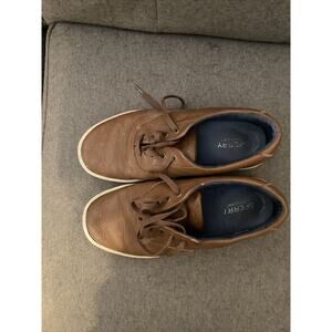 Sperry Striper 2 Mens Brown Leather Shoes Sz 7M
